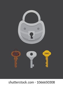 Lock Keys Stock Vector Royalty Free 2343408