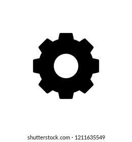 Setting Icon Vector Gear Cog On Stock Vector Royalty Free 1211635549