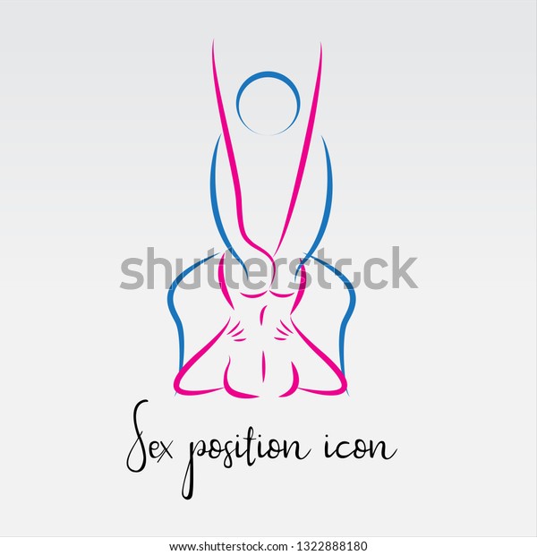 Sex Poses Vector Icon Line Icon Stock Vector Royalty Free