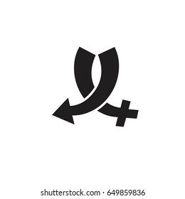 Sex Symbol Logo Vector Stock Vector Royalty Free Shutterstock