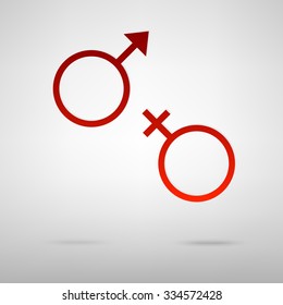 Sex Symbols Vector Illustration Stock Vector Royalty Free 334572428