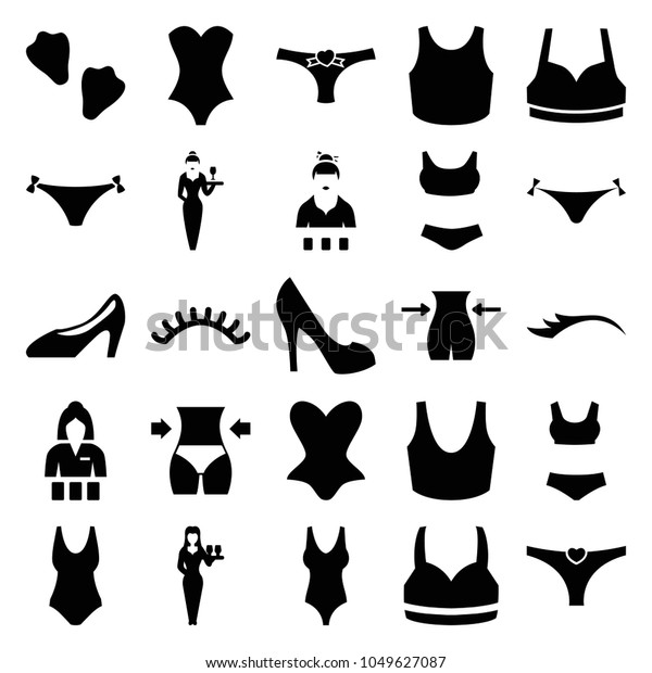 Sexy Icons Set Editable Filled 스톡 벡터 로열티 프리 Shutterstock