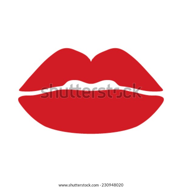 Sexy Lips Kiss Vector Icon Stock Vector Royalty Free Shutterstock