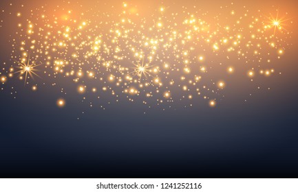 Shining Stars On Transparent Background Shiny Stock Vector Royalty