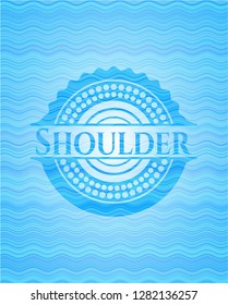 Shoulder Water Wave Concept Badge Stock Vector Royalty Free