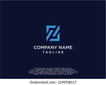 Simple Creative Logo Letter Z Modern Stock Vector Royalty Free