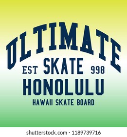 Skating Typography Vector Stock Vector Royalty Free 1189739716