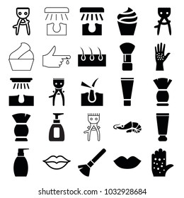 Skin Icons Set Editable Filled Stock Vector Royalty Free