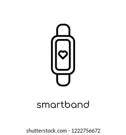 Smartband Icon Trendy Modern Flat Linear Stock Vector Royalty Free