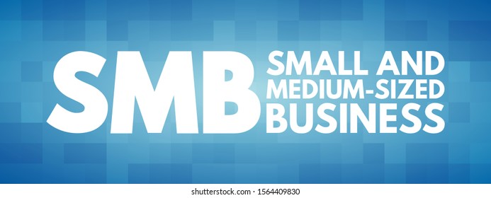 Smb Small Mediumsized Business Businesses Whose Stock Vector Royalty Free