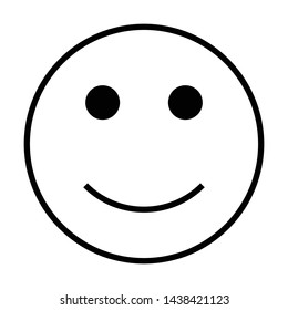 Smiling Emoticon Flat Style Icon Stock Vector Royalty Free