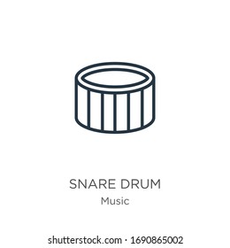 Snare Drum Icon Thin Linear Snare Stock Vector Royalty Free