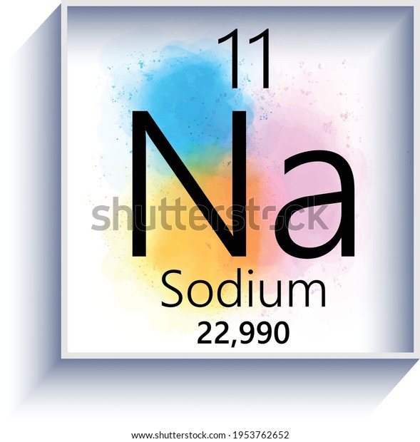 Sodium Periodic Table Element Icon On