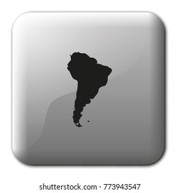 South America Map Flat Vector Icon Stock Vector Royalty Free Shutterstock