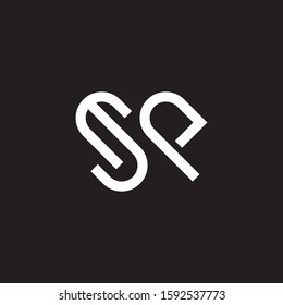 Sp Initial Letter Logo Template Vector Stock Vector Royalty Free