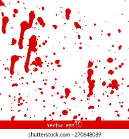 Splattered Blood Stains Vector Illustration Vector De Stock Libre De