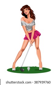 Sexy Girl Golfing Images Stock Photos Vectors Shutterstock