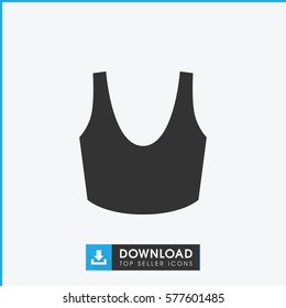 Womens Sports Bra Vector Icon Stock Vector Royalty Free 1268200117