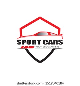 Sport Car Logo Template Design Vector Stock Vector Royalty Free