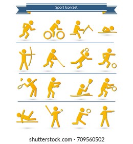 Sports Icon Set Stock Vector Royalty Free 709560502 Shutterstock