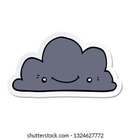 Sticker Cute Cartoon Cloud Stock Vector Royalty Free 1316220077