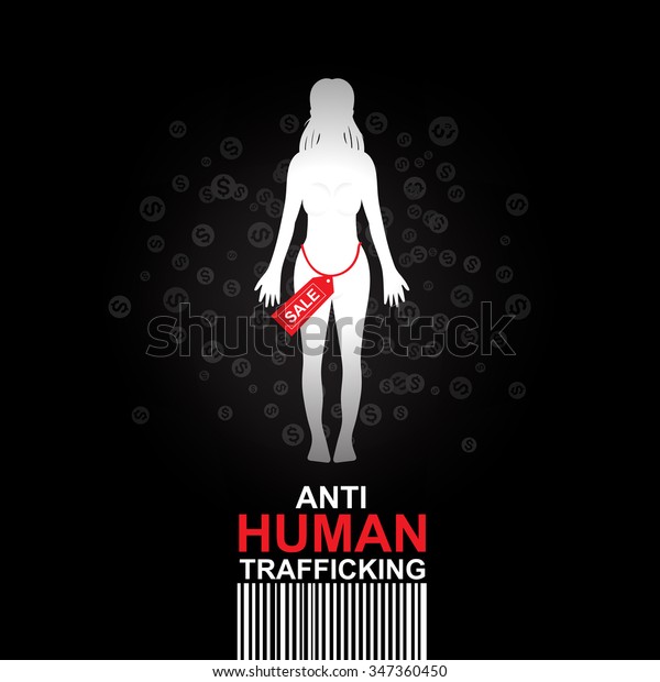 Stop Human Trafficking Vector Concept Human Stock Vector Royalty Free