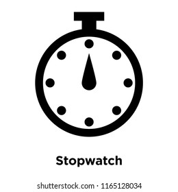 Stopwatch Icon Vector Isolated On White Stock Vector Royalty Free Shutterstock