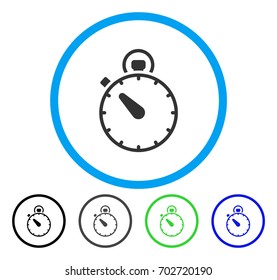 Stopwatch Rounded Icon Vector Illustration Style Stock Vector Royalty Free