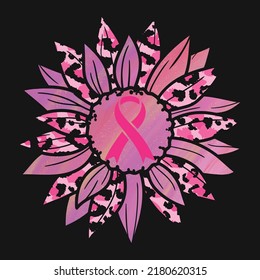 Sunflower Breast Cancer Stock Vectors Images Vector Art