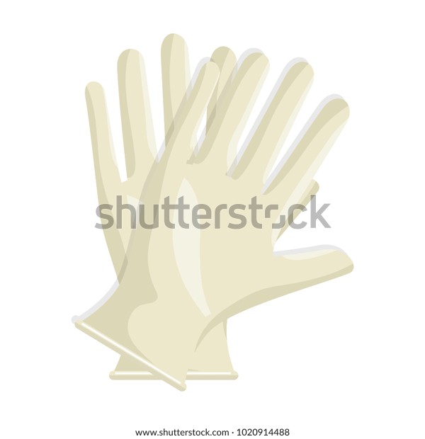 Surgical Gloves Isolated Icon Stock Vector Royalty Free 1020914488