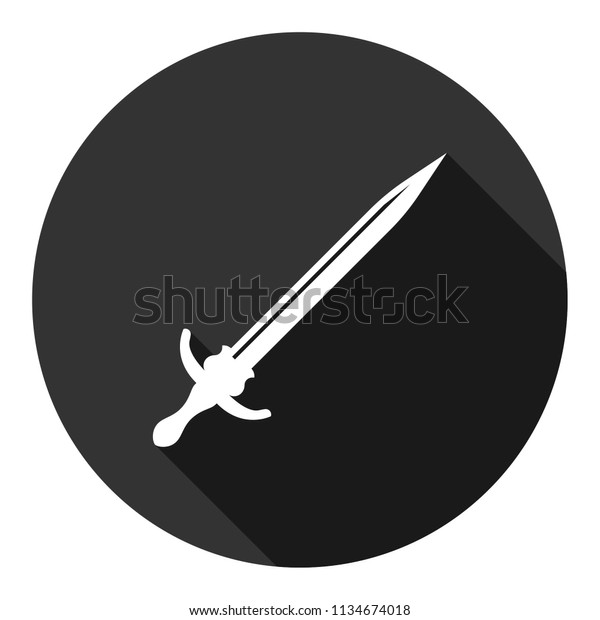 Sword Vector Icon Dagger Icon Broadsword Stock Vector Royalty Free