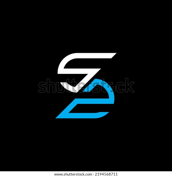 Sz Letter Logo Creative Design Vector Stock Vector Royalty Free