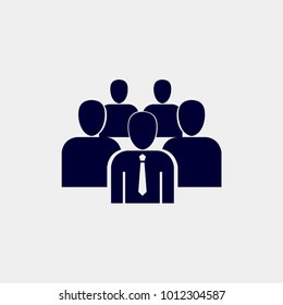 Illustration Flat Group People Icon Vector Stock Vector Royalty Free