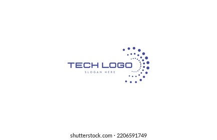 Technology Digital Logo Design Template Tech Stock Vector Royalty Free