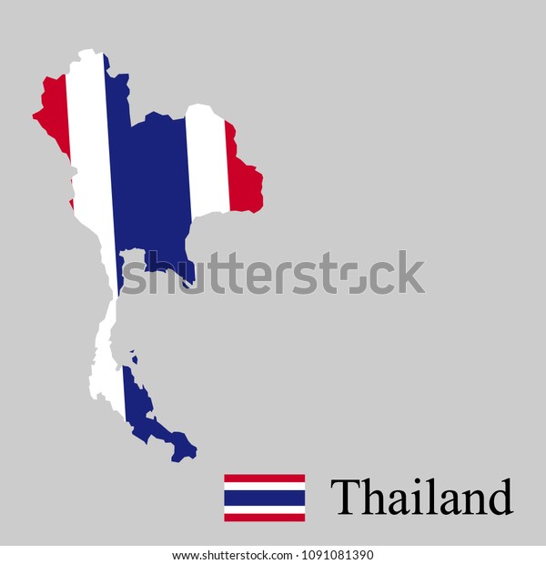 Thailand Vector Map Stock Vector Royalty Free Shutterstock