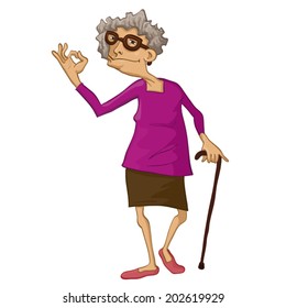 Cartoon Granny Bilder Stockfotos Und Vektorgrafiken Shutterstock