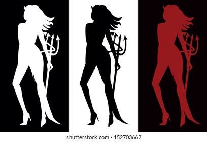 924 Devil Sexy Silhouette Woman Images Stock Photos Vectors