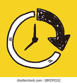 Time Doodle Stock Vector Royalty Free Shutterstock