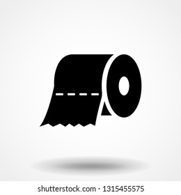 Toilet Tissue Paper Roll Flat Vector Stock Vector Royalty Free