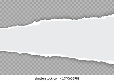 Torn Paper Ripped Edges Realistic Vector Stock Vector Royalty Free