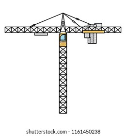 Tower Crane Icon Stock Vector Royalty Free 1161455200