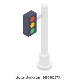 Traffic Lights Vector Isometric Design Stock Vector Royalty Free