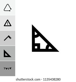 Triangle Icon Collection Triangle Filled Stock Vector Royalty Free