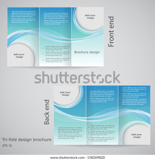 Trifold Brochure Design Brochure Template Design Stock Vector Royalty