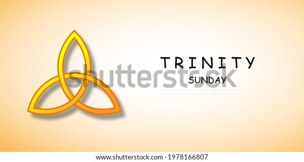 Trinity Sunday Religious Trinity Symbol Vector Stock Vector Royalty