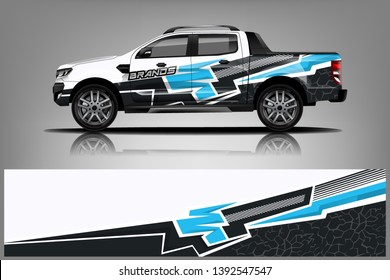 Truck Car Decal Design Vector Kit Stock Vector Royalty Free