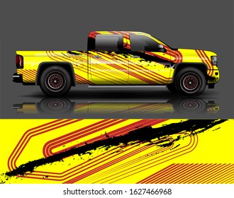 Truck Car Decal Design Vector Kit Stock Vector Royalty Free