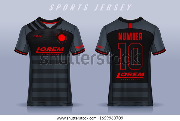 Tshirt Sport Design Template Soccer Jersey Stock Vector Royalty Free