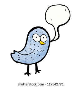 Tweeting Bird Cartoon Stock Vector Royalty Free 119342791 Shutterstock