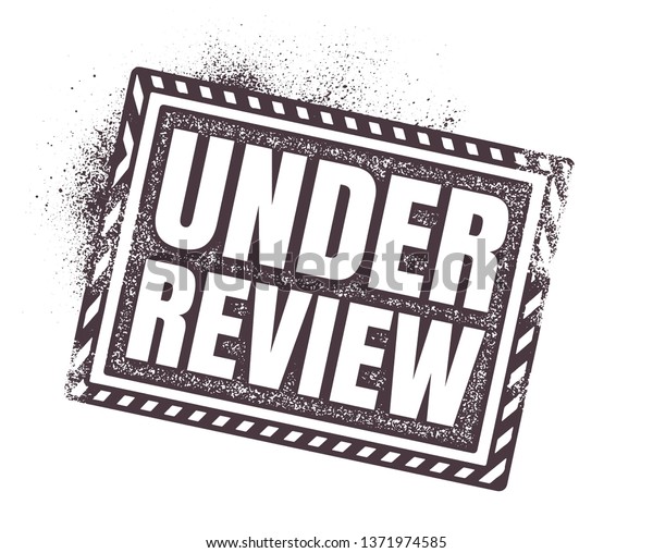 Under Review Rubber Stamp Vector Illustration Stock Vector Royalty